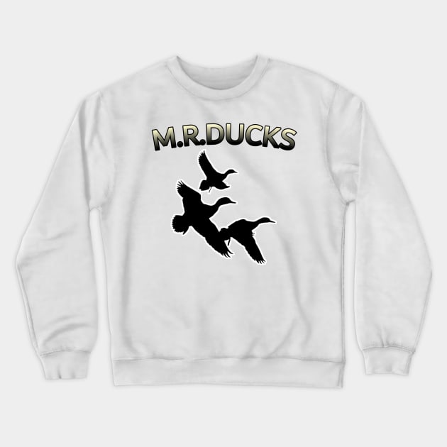 M.R.DUCKS (white) Design Crewneck Sweatshirt by MN-STORE